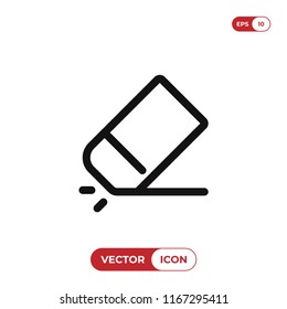 Eraser vector icon
