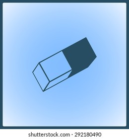 Eraser vector icon