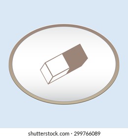 Eraser vector icon