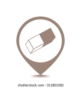 Eraser vector icon