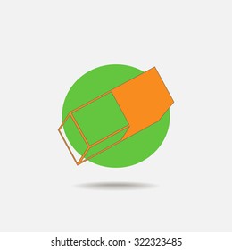 Eraser vector icon
