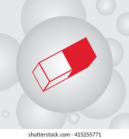 Eraser vector icon