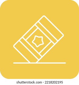 Eraser vector icon. Can be used for printing, mobile and web applications.