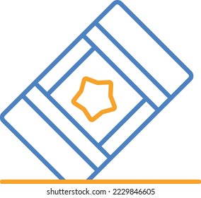 Eraser vector icon. Can be used for printing, mobile and web applications.