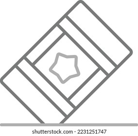 Icono de vector de borrado. Se puede usar para imprimir, móviles y aplicaciones web.