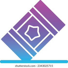 Eraser vector icon. Can be used for printing, mobile and web applications.