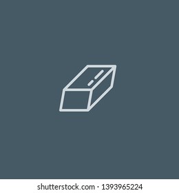 Eraser vector icon. Eraser concept stroke symbol design. Thin graphic elements vector illustration, outline pattern for your web site design, logo, UI. EPS 10.