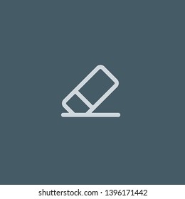 Eraser vector icon. Eraser concept stroke symbol design. Thin graphic elements vector illustration, outline pattern for your web site design, logo, UI. EPS 10.