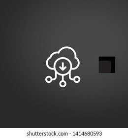 Eraser vector icon. Eraser concept stroke symbol design. Thin graphic elements vector illustration, outline pattern for your web site design, logo, UI. EPS 10.