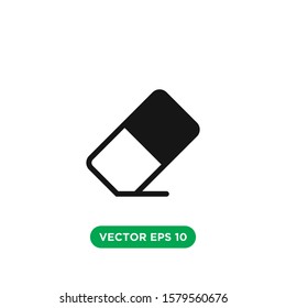 eraser vector icon design concept