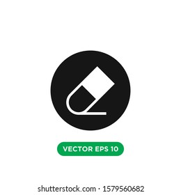eraser vector icon design concept