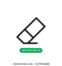 eraser vector icon design concept