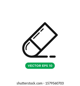 eraser vector icon design concept