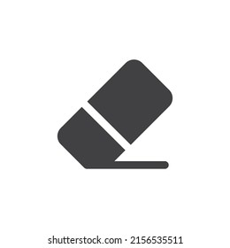 Eraser vector icon. filled flat sign for mobile concept and web design. Eraser glyph icon. Symbol, logo illustration. Vector graphics