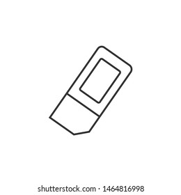 Eraser vector icon. Eraser vector illustration