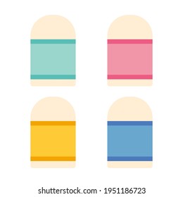 Eraser Vector Icon Illustration. School And Office Icon