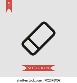 Eraser vector icon illustration symbol