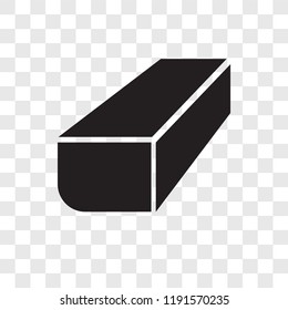 Eraser vector icon isolated on transparent background, Eraser transparency logo concept