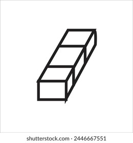 línea de iconos de Vector de borrador nueva Plantilla