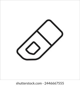 eraser vector icon line new template