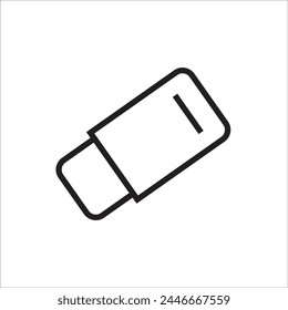 eraser vector icon line new template