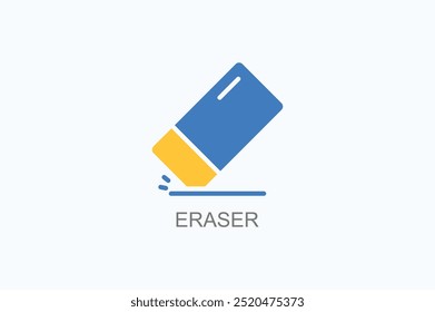 Eraser Vector Icon Or Logo Illustration