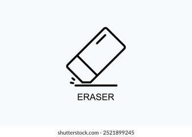 Eraser Vector Icon Or Logo Illustration