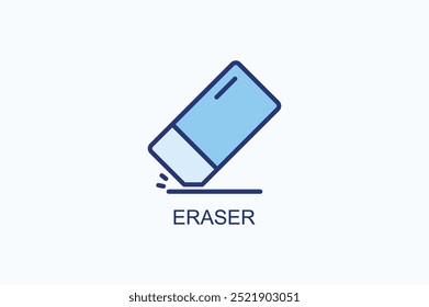 Eraser Vector Icon Or Logo Illustration