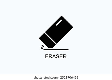 Eraser Vector Icon Or Logo Illustration