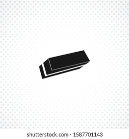 Eraser vector icon on white background. Eraser vector icon on white background. Eraser vector icon on white background. 