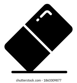 eraser vector icon, school and education icon