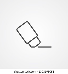 Eraser vector icon sign symbol