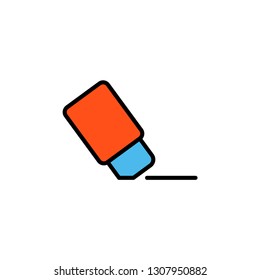 Eraser vector icon sign symbol