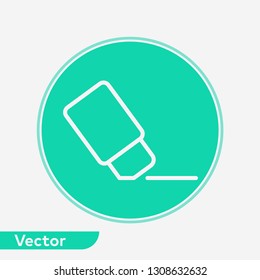 Eraser vector icon sign symbol