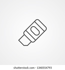 Eraser vector icon sign symbol