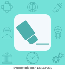 Eraser vector icon sign symbol