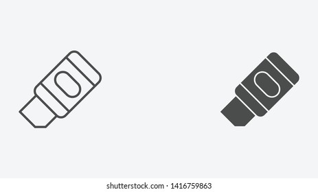 Eraser vector icon sign symbol