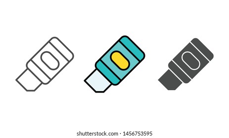 Eraser vector icon sign symbol