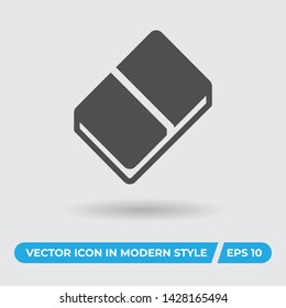 Eraser vector icon, simple sign for web site and mobile app.