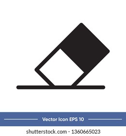 eraser vector icon template