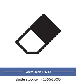 eraser vector icon template