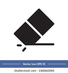 eraser vector icon template