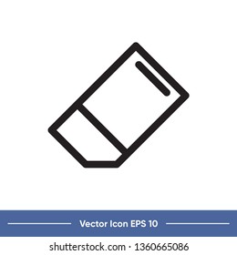 eraser vector icon template