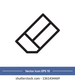 eraser vector icon template