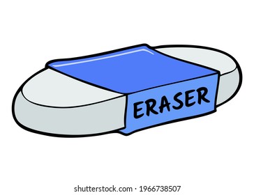 Eraser Vector Illustration Isolated On White Stock Vector (Royalty Free ...