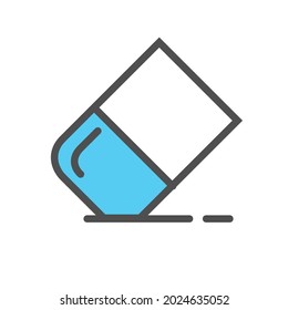 eraser vector illustration on white background