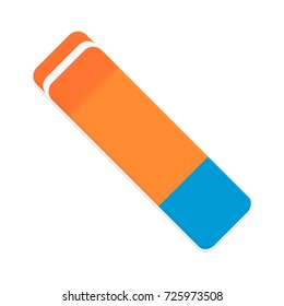 Eraser vector isolated. Rubber and pencil eraser, illustration of eraser for pencil