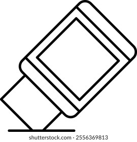 Eraser Vector Line Icon Design