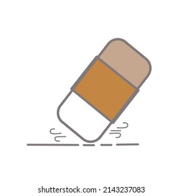 eraser vector on white background