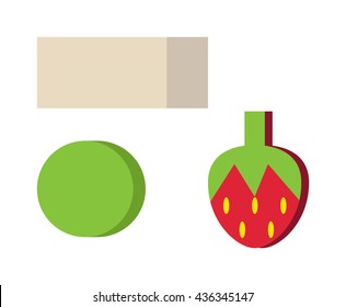 Eraser vector set